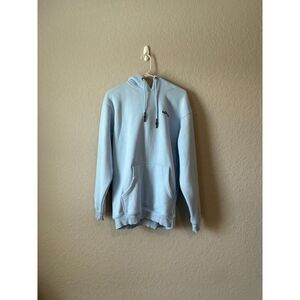 Ninja pullover Hooded sweatshirt Size Medium (oversized) light blue unisex